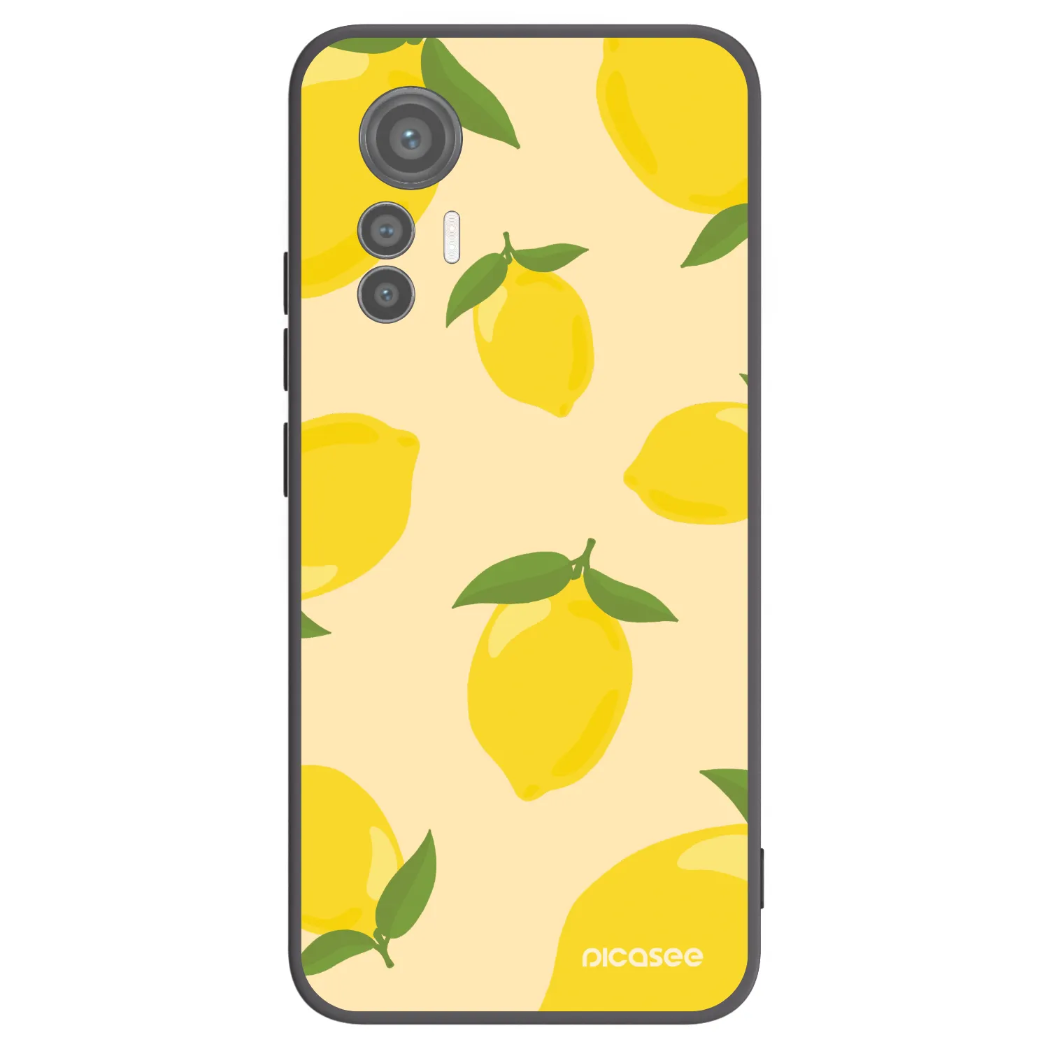 Picasee fekete szilikon tok az alábbi mobiltelefonokra Xiaomi 12 Lite - Limoncella