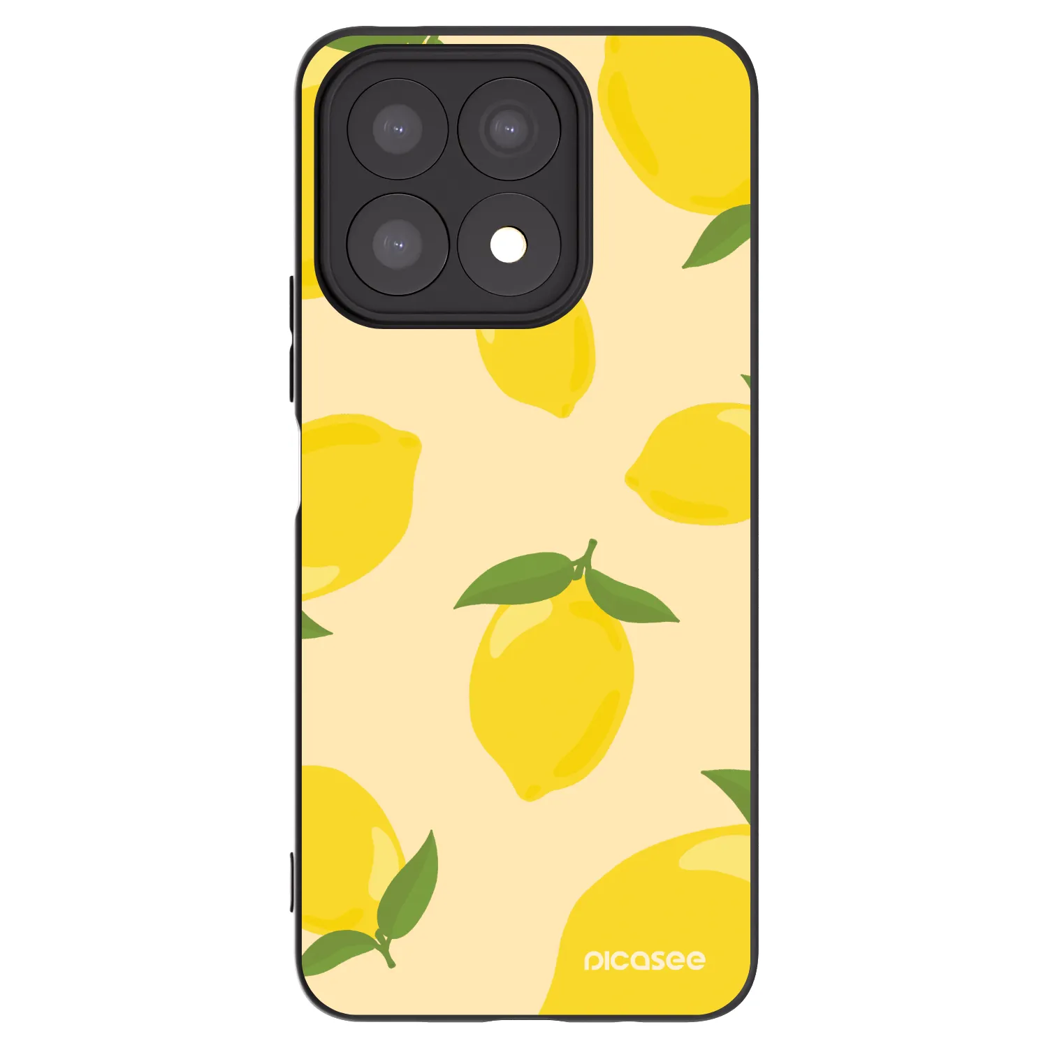 Picasee fekete szilikon tok az alábbi mobiltelefonokra Honor X8a - Limoncella