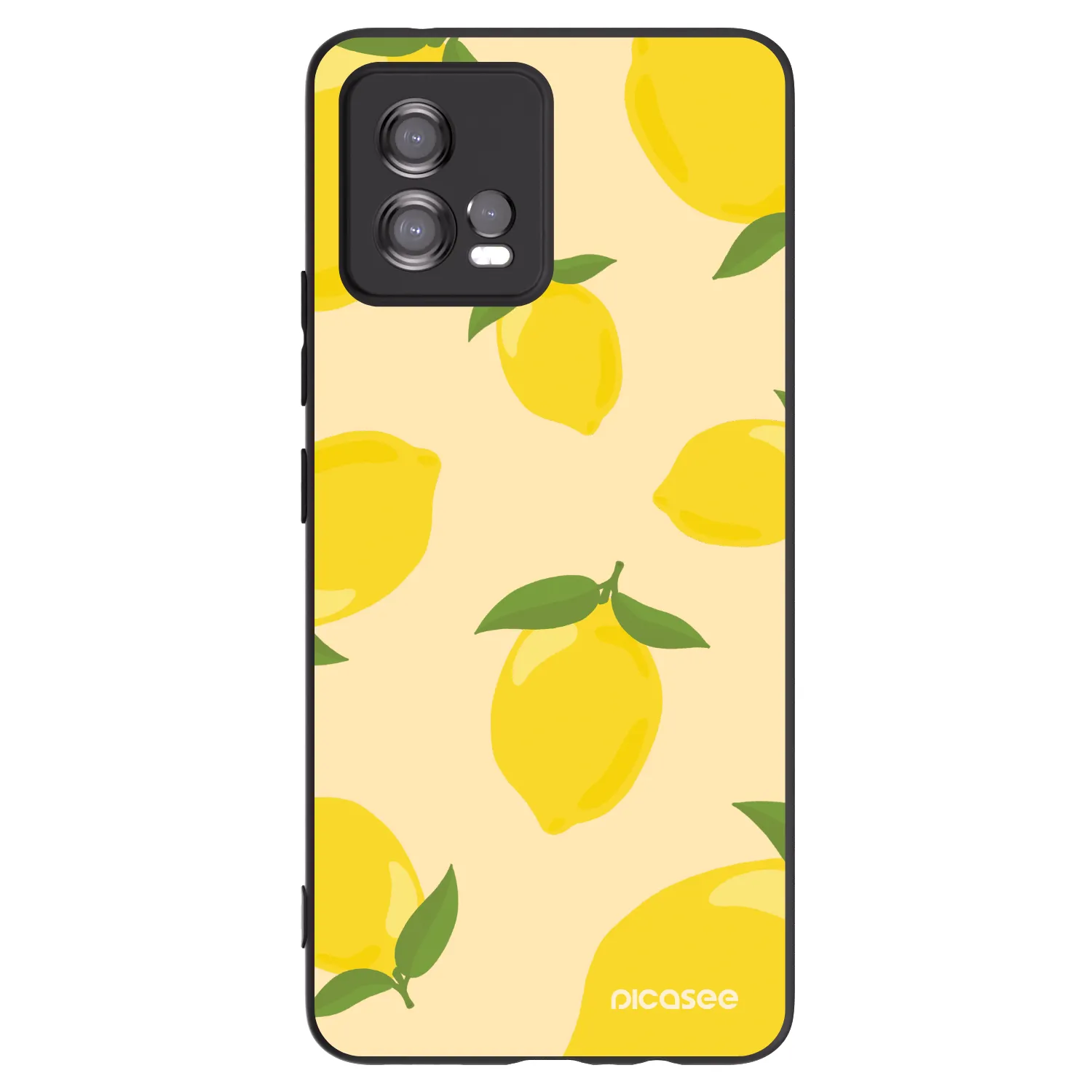 Picasee fekete szilikon tok az alábbi mobiltelefonokra Motorola Moto G72 - Limoncella