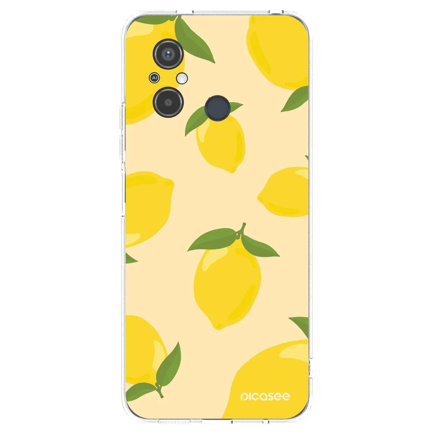 Picasee átlátszó szilikon tok az alábbi mobiltelefonokra Xiaomi Redmi 12C - Limoncella