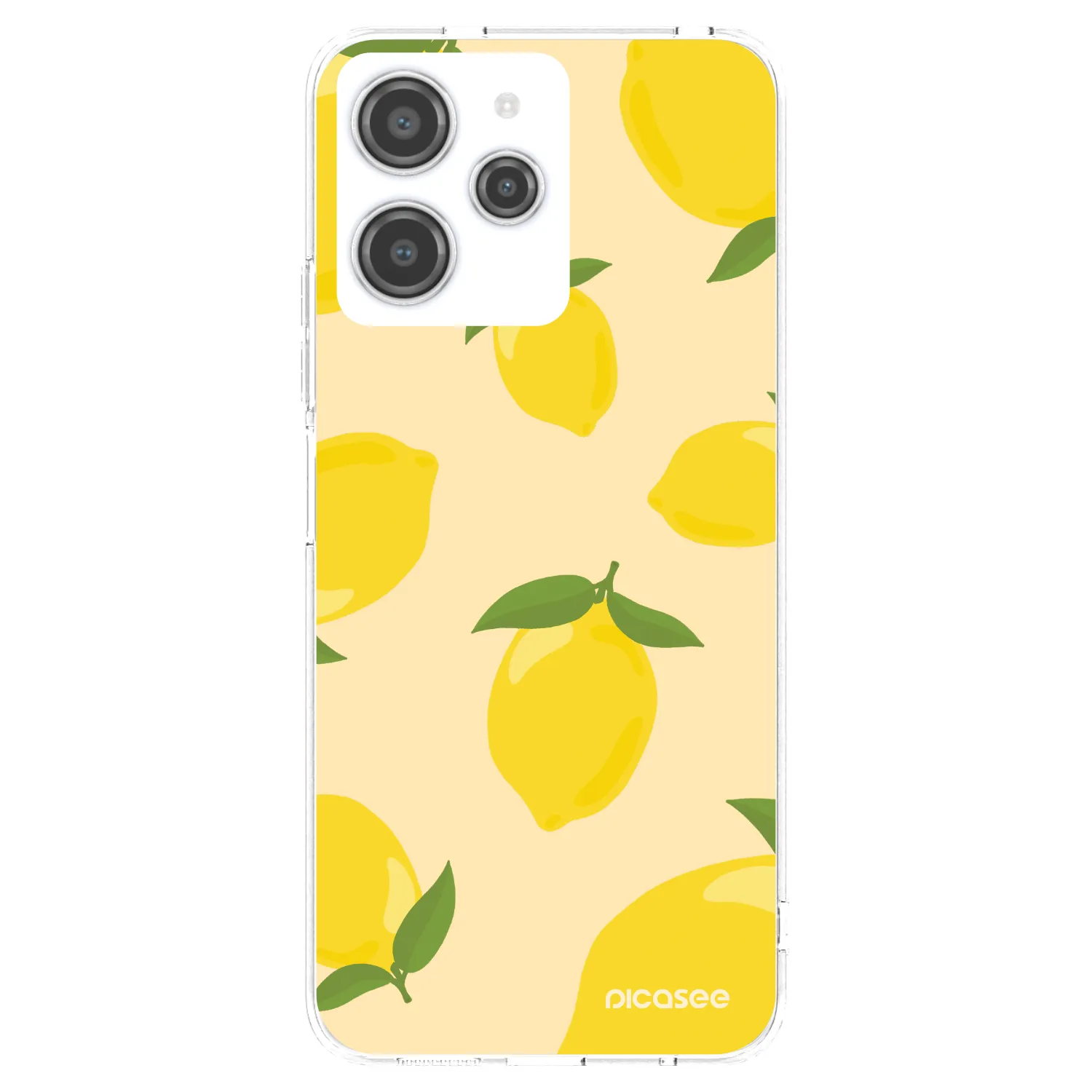 Picasee átlátszó szilikon tok az alábbi mobiltelefonokra Xiaomi Redmi 12 4G - Limoncella
