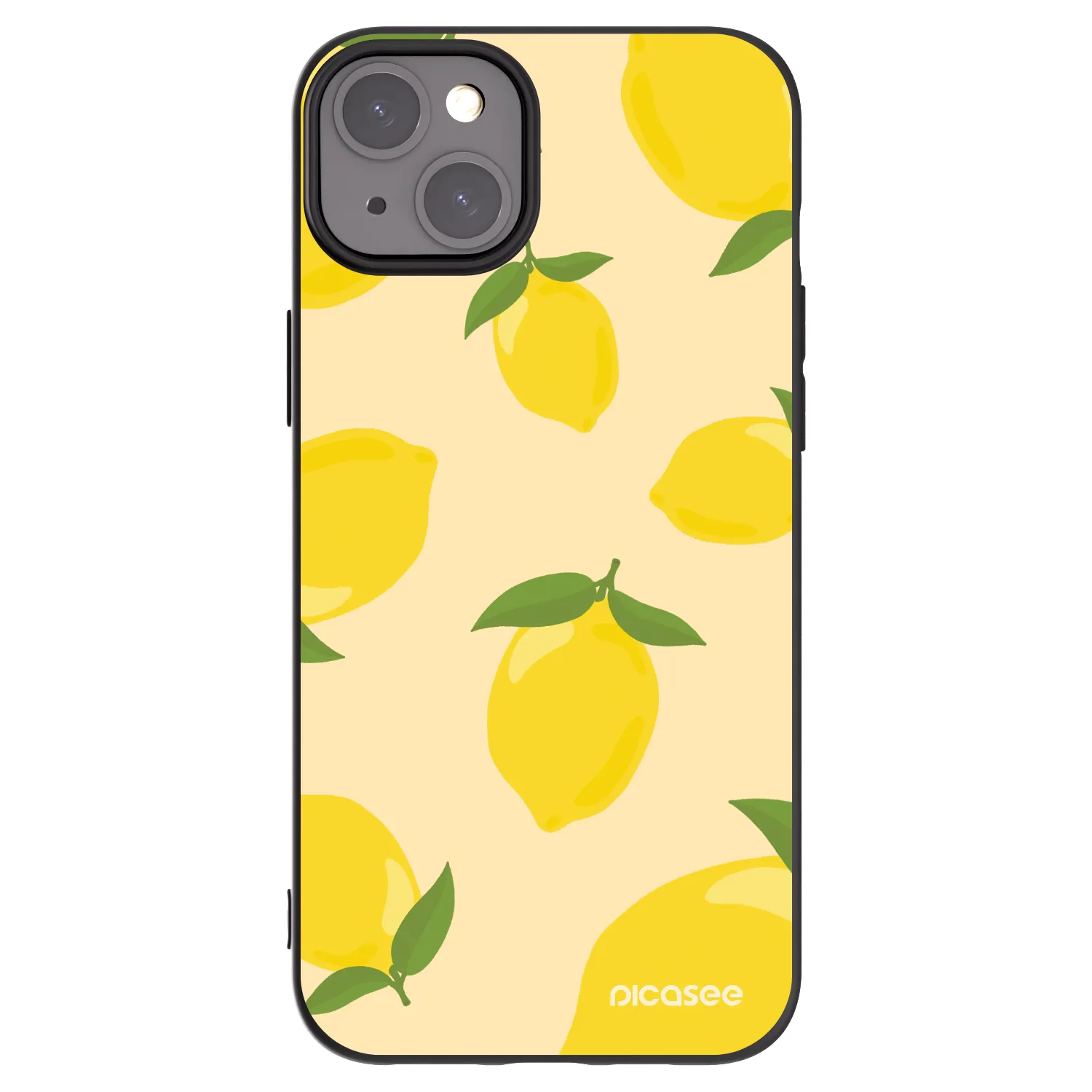 Picasee fekete szilikon tok az alábbi mobiltelefonokra Apple iPhone 15 Plus - Limoncella