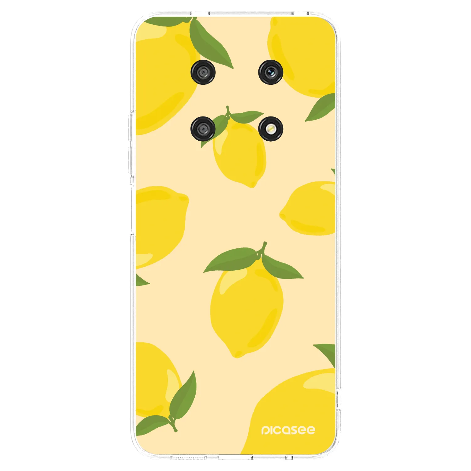 Picasee átlátszó szilikon tok az alábbi mobiltelefonokra Honor Magic4 Lite 5G - Limoncella