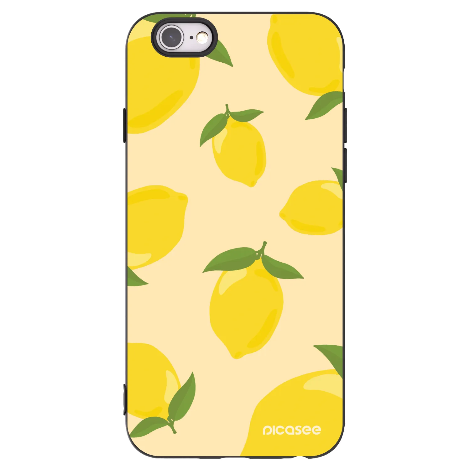 Picasee fekete szilikon tok az alábbi mobiltelefonokra Apple iPhone 6/6S - Limoncella