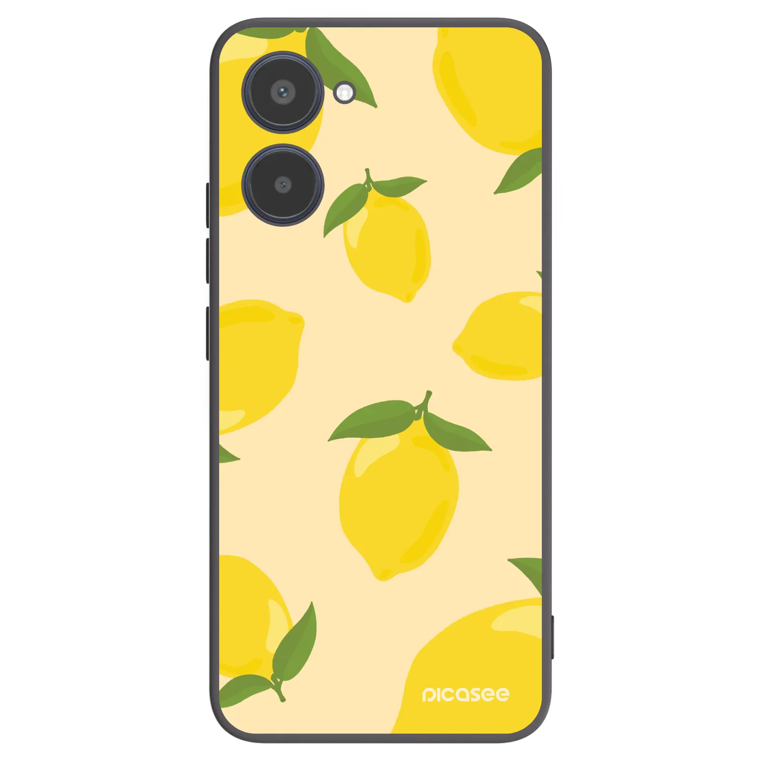 Picasee fekete szilikon tok az alábbi mobiltelefonokra Realme 10 4G - Limoncella