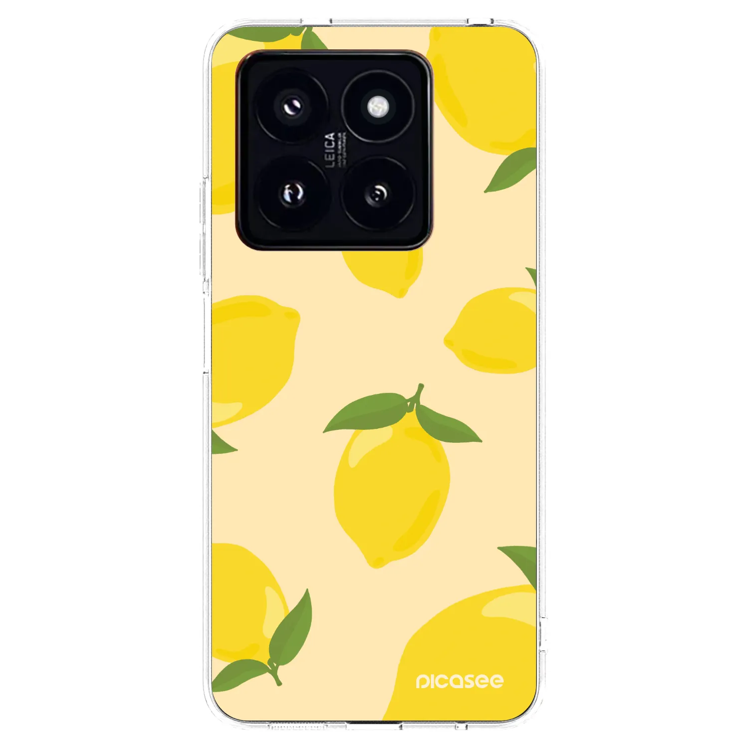 Picasee átlátszó szilikon tok az alábbi mobiltelefonokra Xiaomi 14 Pro - Limoncella