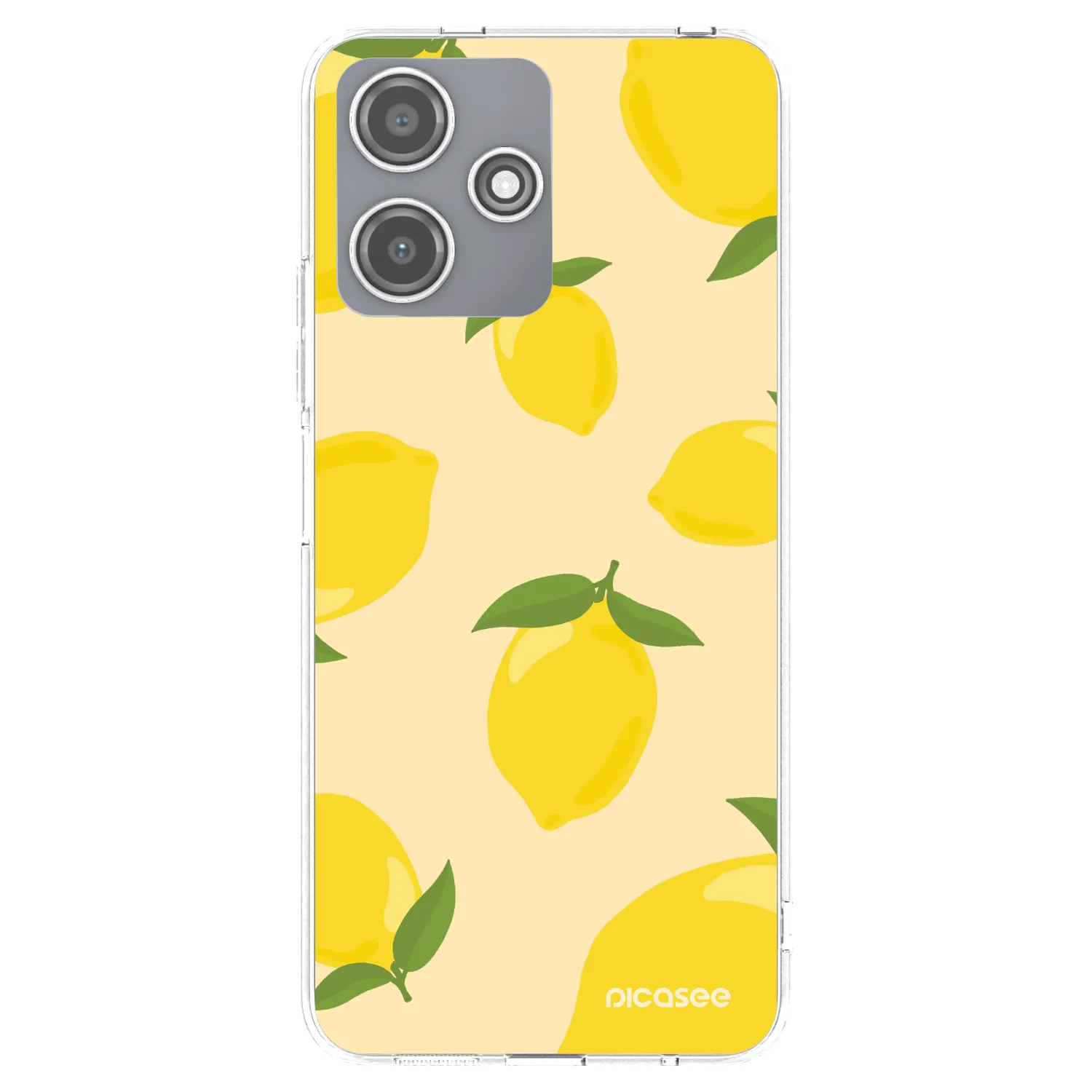 Picasee átlátszó szilikon tok az alábbi mobiltelefonokra Xiaomi Redmi 12 5G - Limoncella