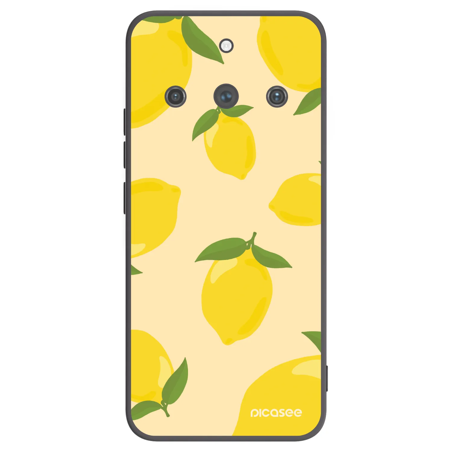Picasee fekete szilikon tok az alábbi mobiltelefonokra Realme 11 Pro+ - Limoncella