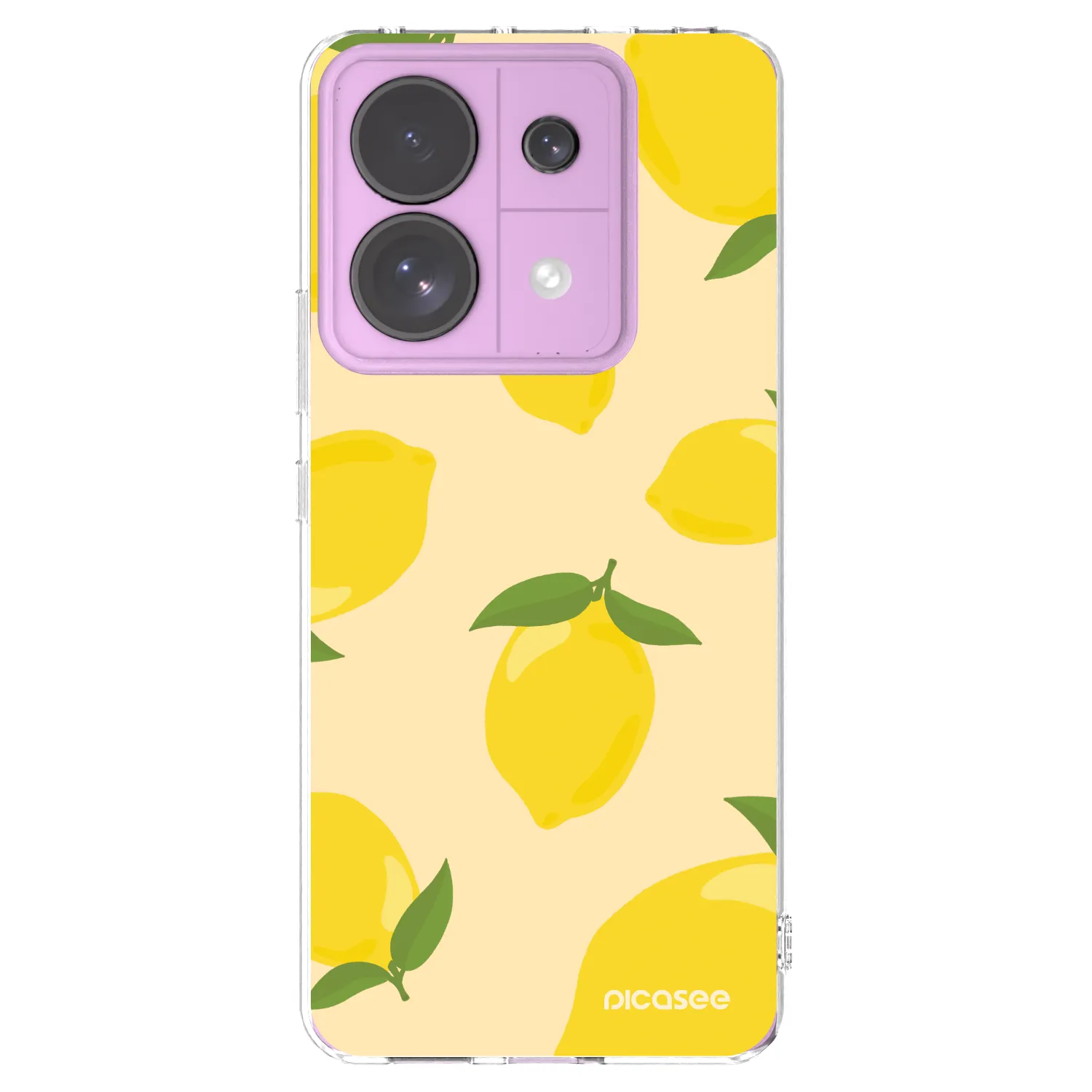 Picasee átlátszó szilikon tok az alábbi mobiltelefonokra Xiaomi Redmi Note 13 Pro 5G - Limoncella