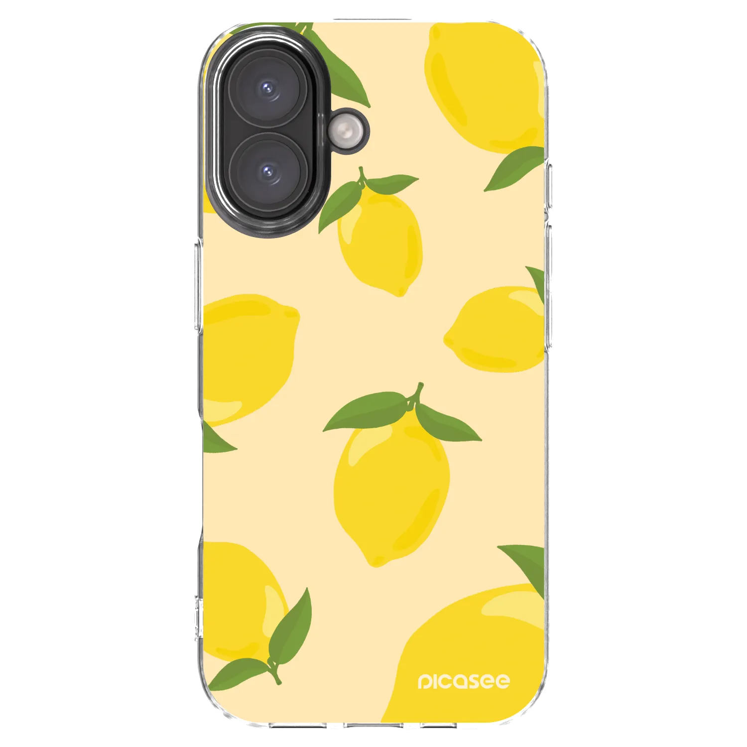 Picasee átlátszó szilikon tok az alábbi mobiltelefonokra Apple iPhone 16 - Limoncella