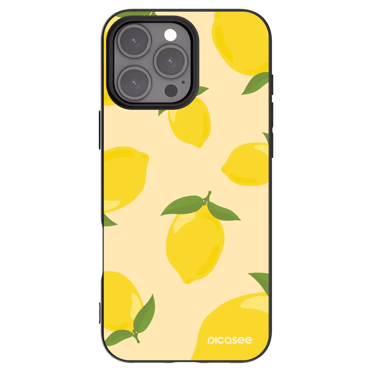 Picasee fekete szilikon tok az alábbi mobiltelefonokra Apple iPhone 16 Pro Max - Limoncella