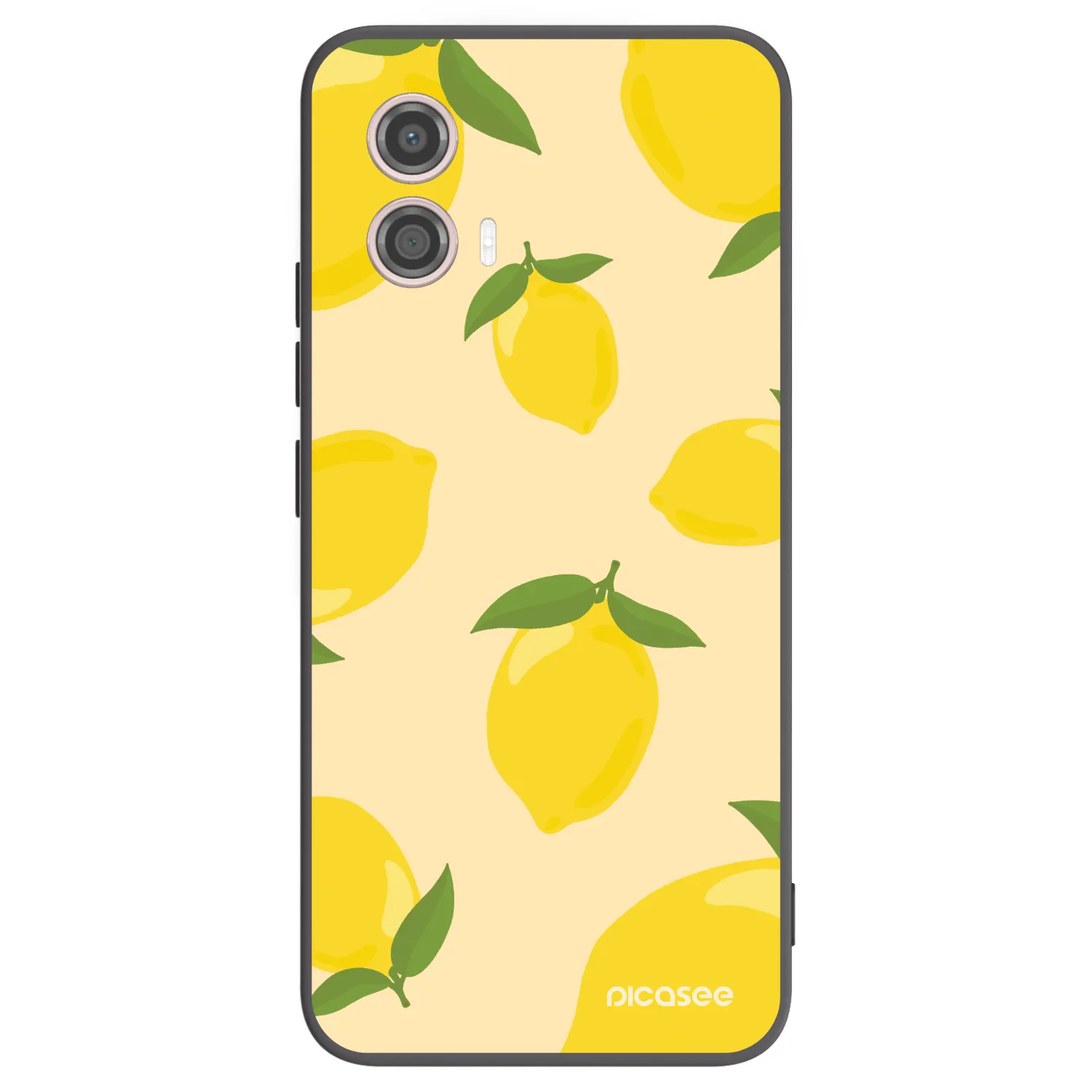 Picasee fekete szilikon tok az alábbi mobiltelefonokra Motorola Moto G53 5G - Limoncella