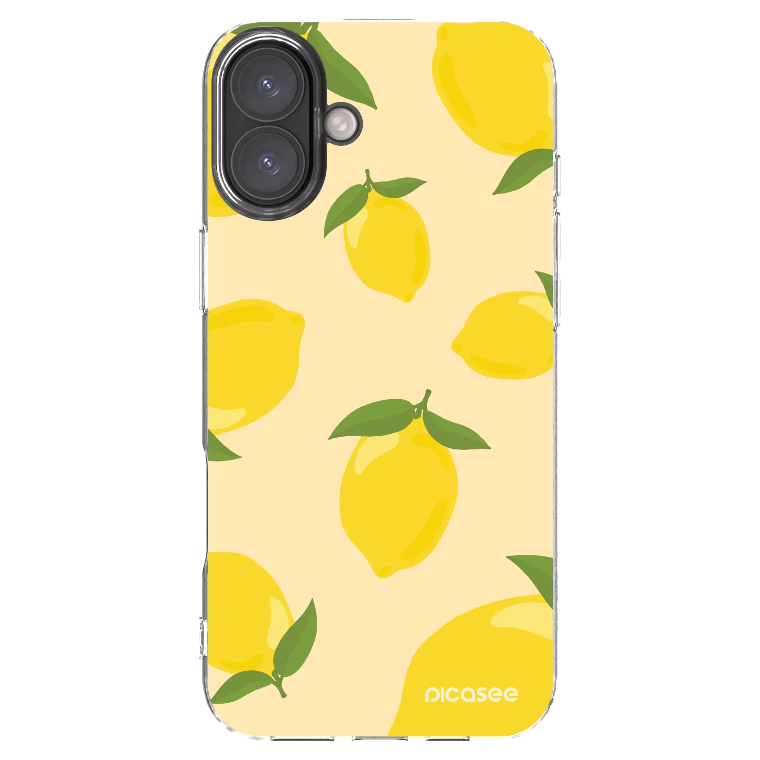 Picasee átlátszó szilikon tok az alábbi mobiltelefonokra Apple iPhone 16 Plus - Limoncella