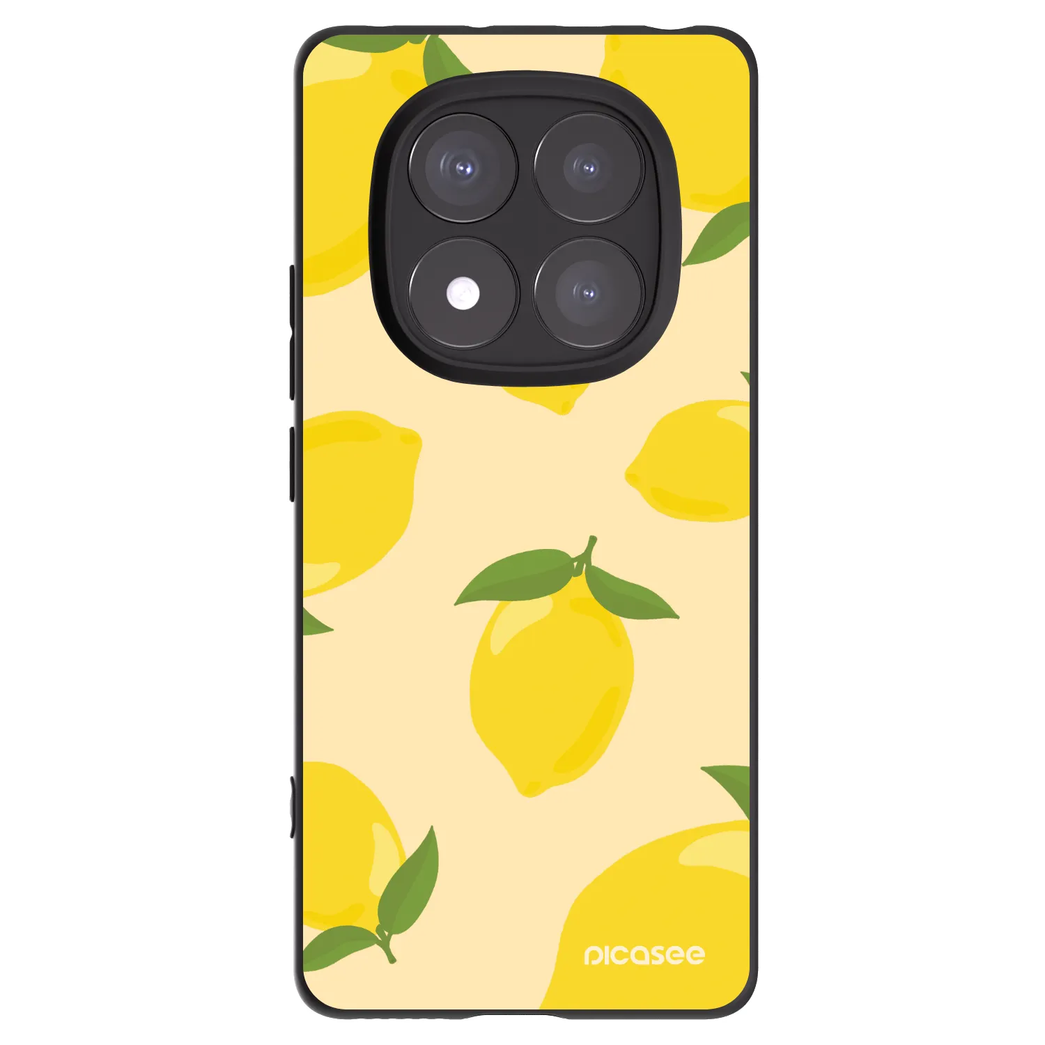 Picasee fekete szilikon tok az alábbi mobiltelefonokra Xiaomi Redmi Note 14 Pro+ 5G - Limoncella