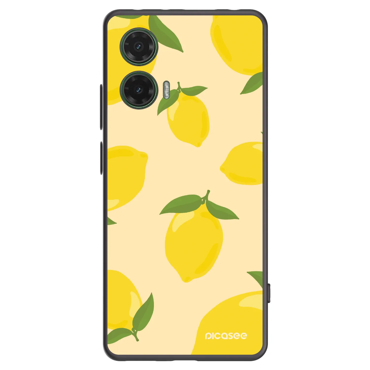 Picasee fekete szilikon tok az alábbi mobiltelefonokra Motorola Moto G35 5G - Limoncella
