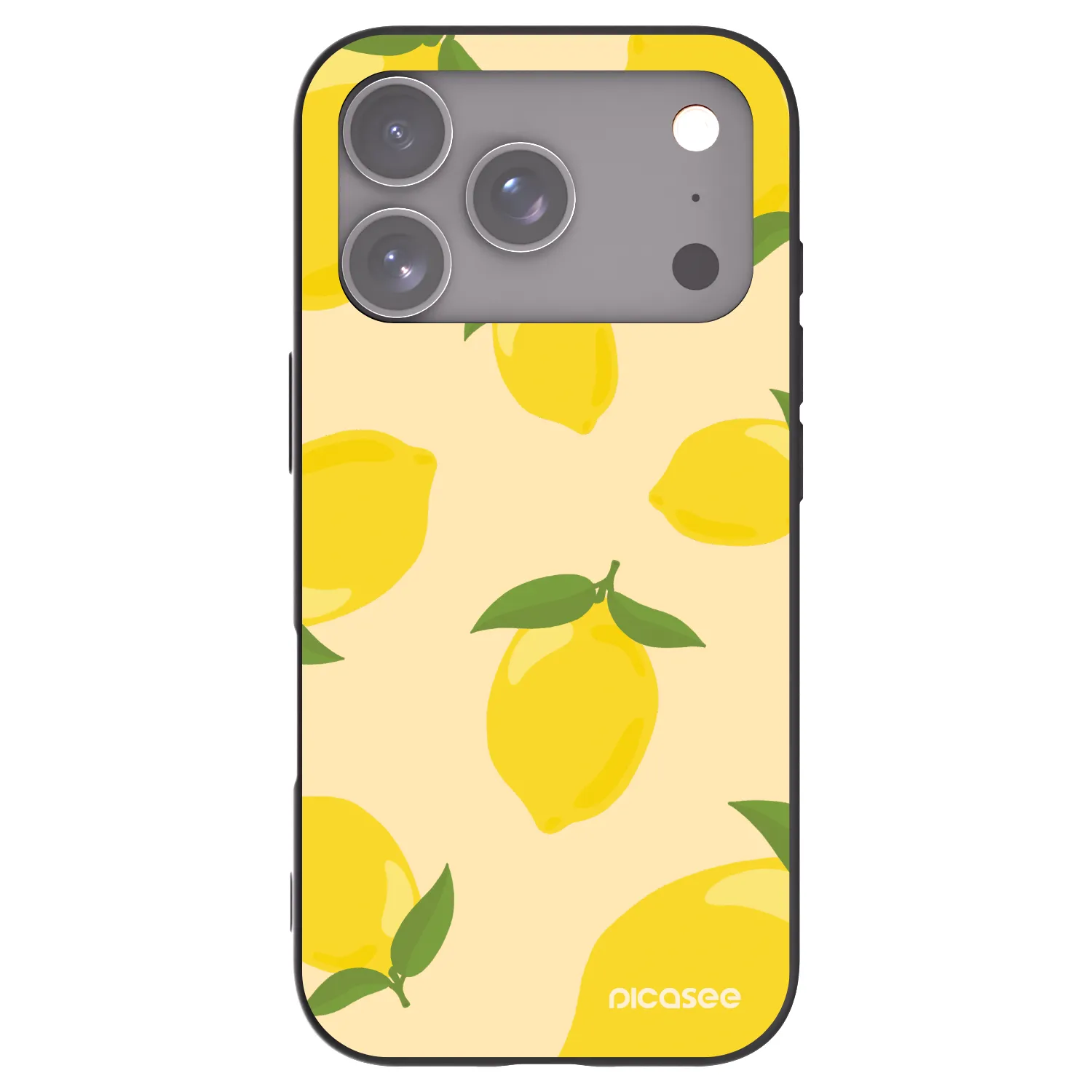 Picasee fekete szilikon tok az alábbi mobiltelefonokra Apple iPhone 17 Pro - Limoncella