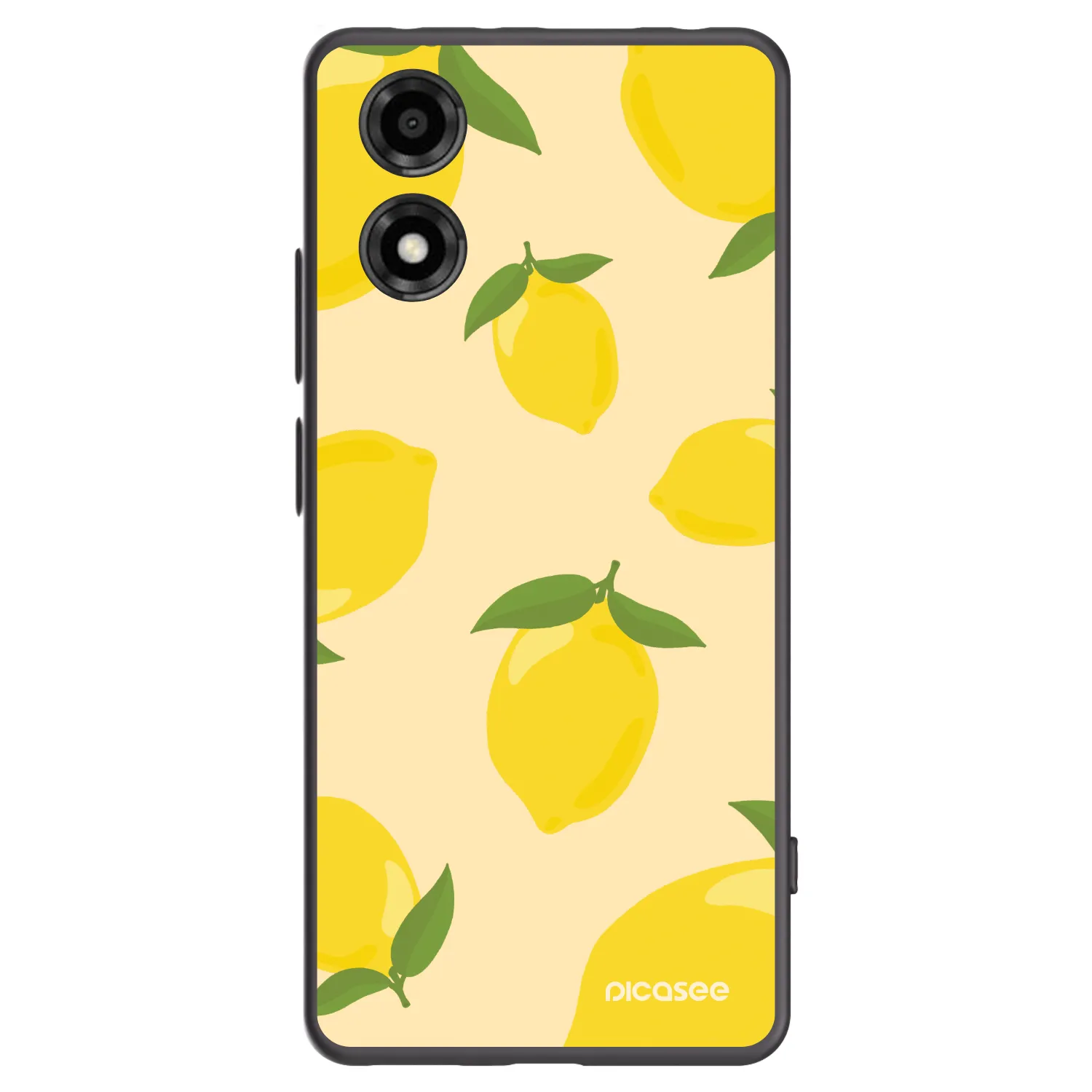 Picasee fekete szilikon tok az alábbi mobiltelefonokra Motorola Moto E14 - Limoncella