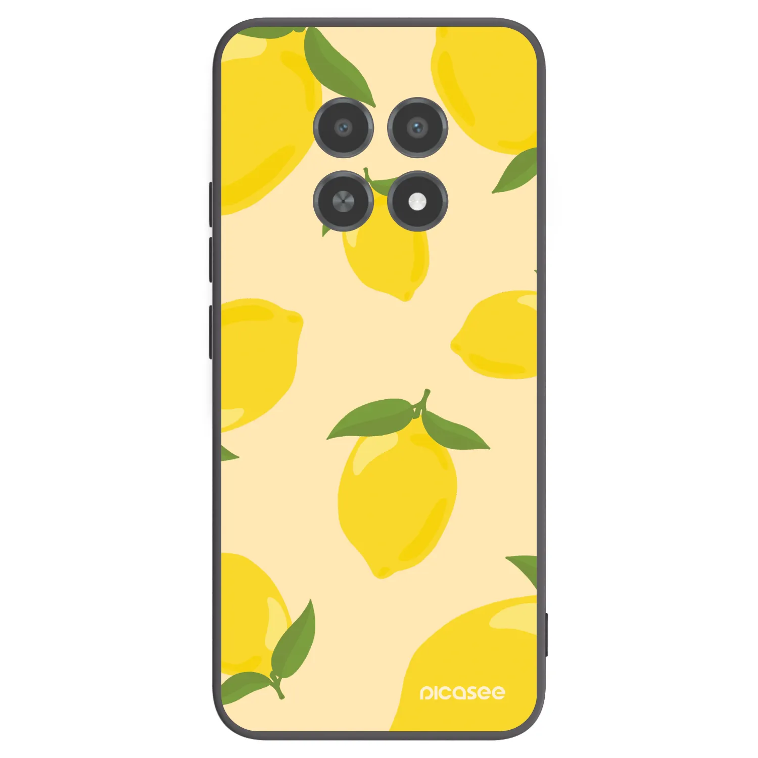 Picasee fekete szilikon tok az alábbi mobiltelefonokra Realme 12X - Limoncella