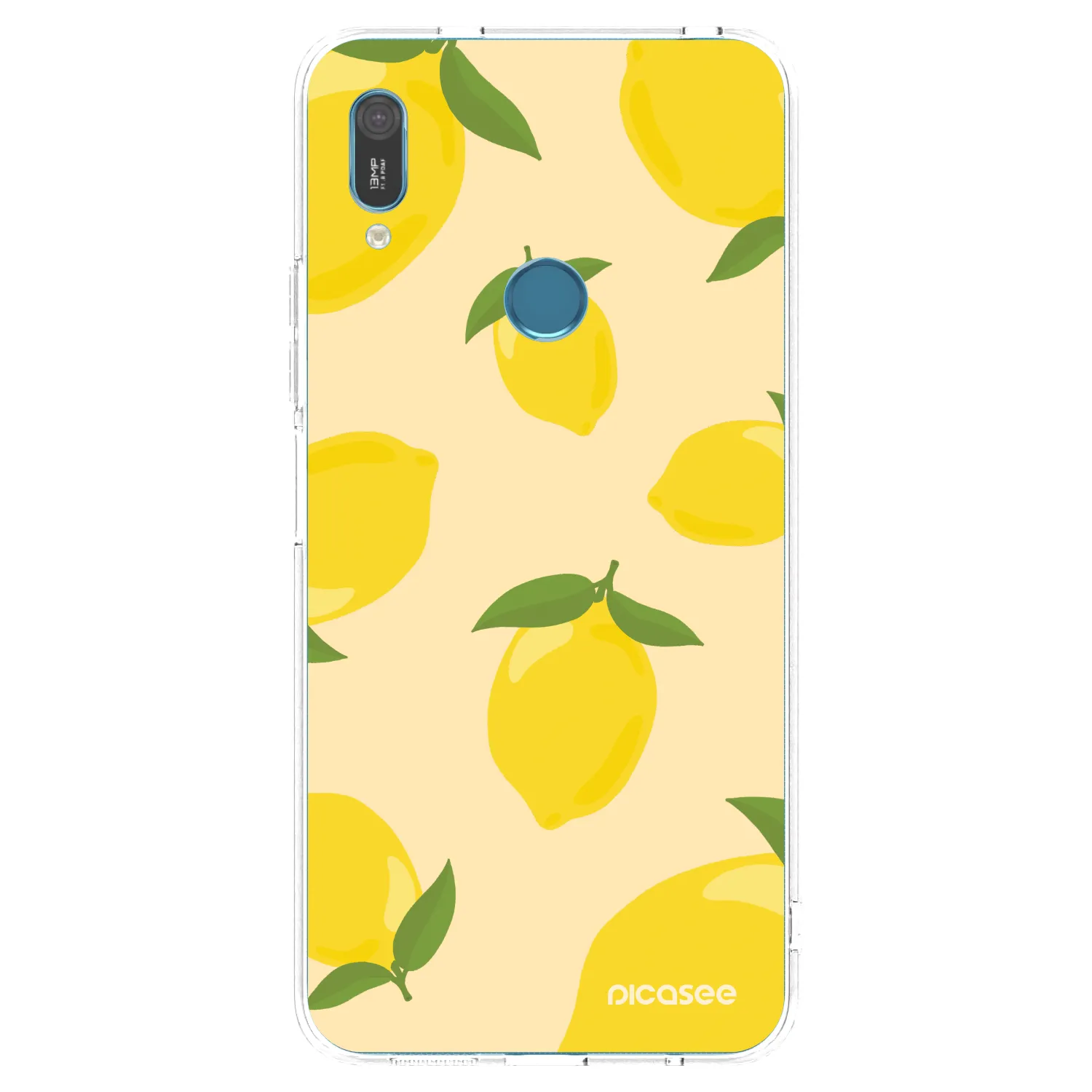 Picasee átlátszó szilikon tok az alábbi mobiltelefonokra Huawei Y6 2019 - Limoncella