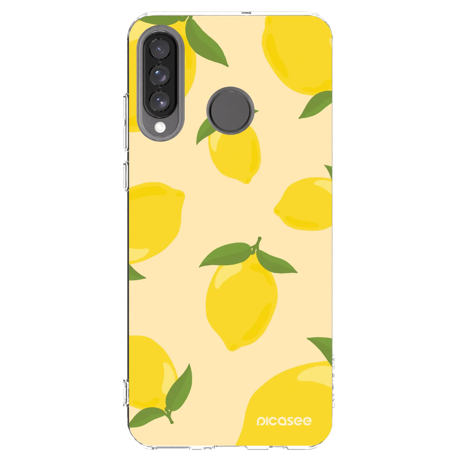Picasee átlátszó szilikon tok az alábbi mobiltelefonokra Huawei P30 Lite - Limoncella