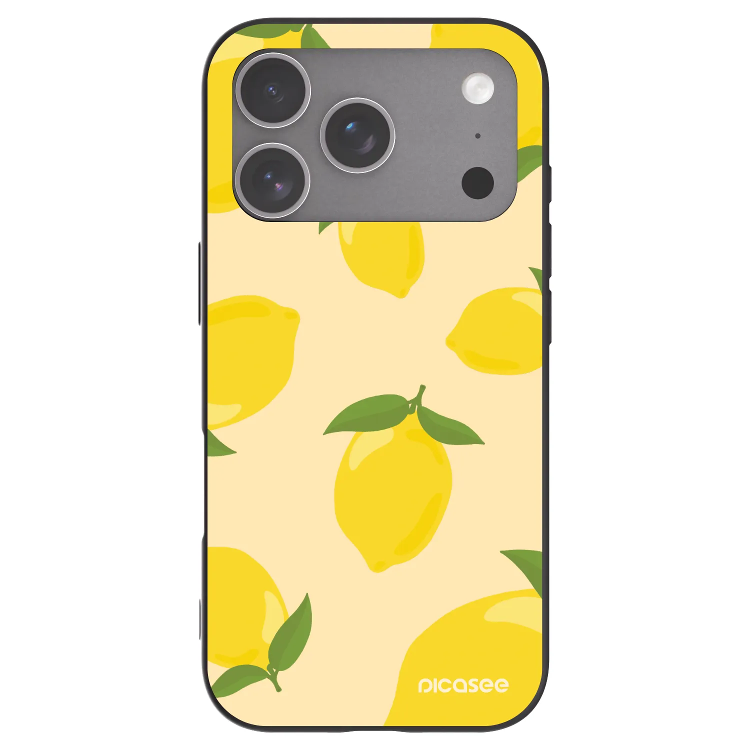 Picasee fekete szilikon tok az alábbi mobiltelefonokra Apple iPhone 18 Pro - Limoncella
