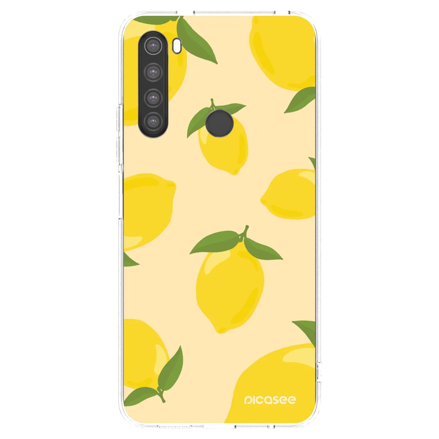 Picasee átlátszó szilikon tok az alábbi mobiltelefonokra Xiaomi Redmi Note 8 - Limoncella