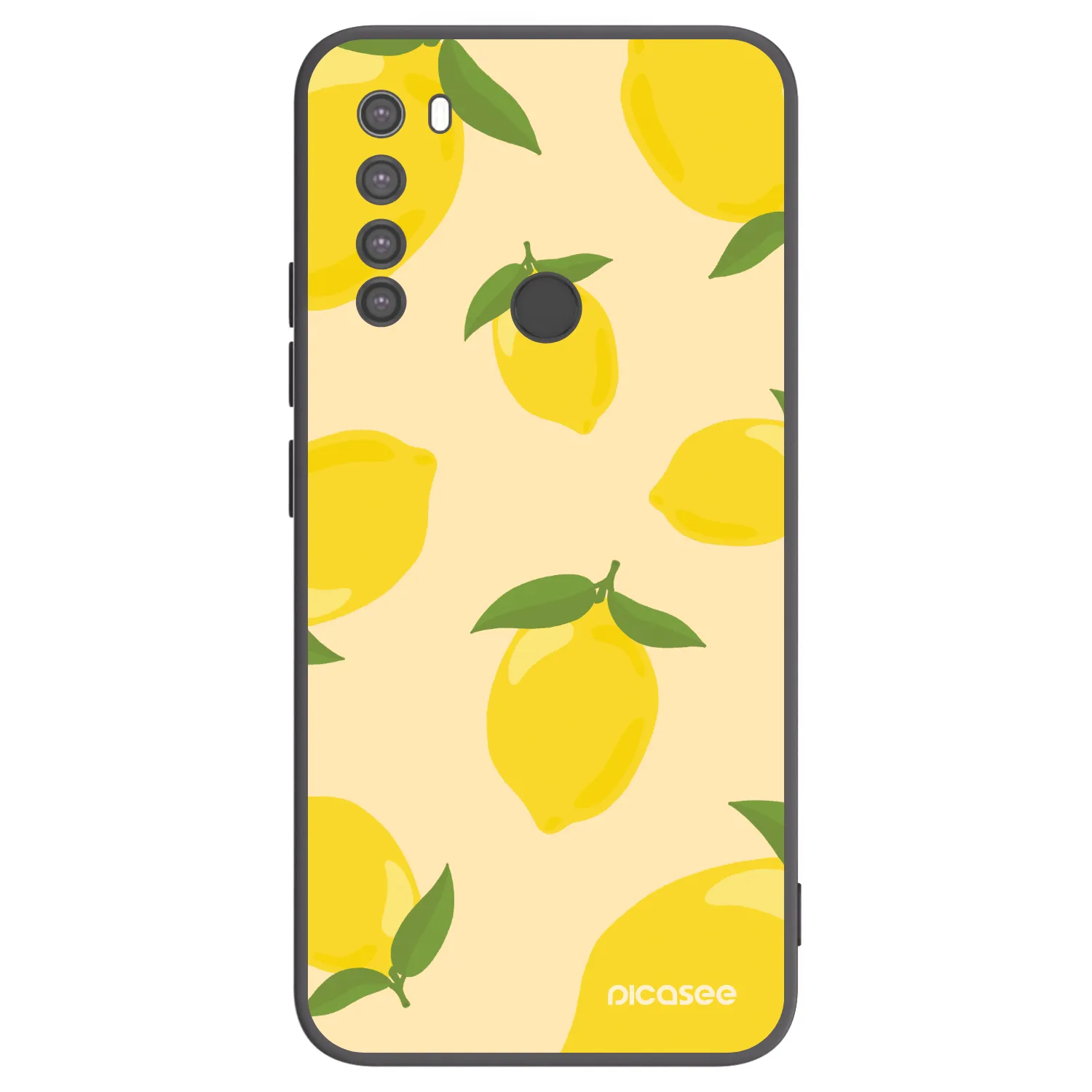 Picasee fekete szilikon tok az alábbi mobiltelefonokra Xiaomi Redmi Note 8 - Limoncella