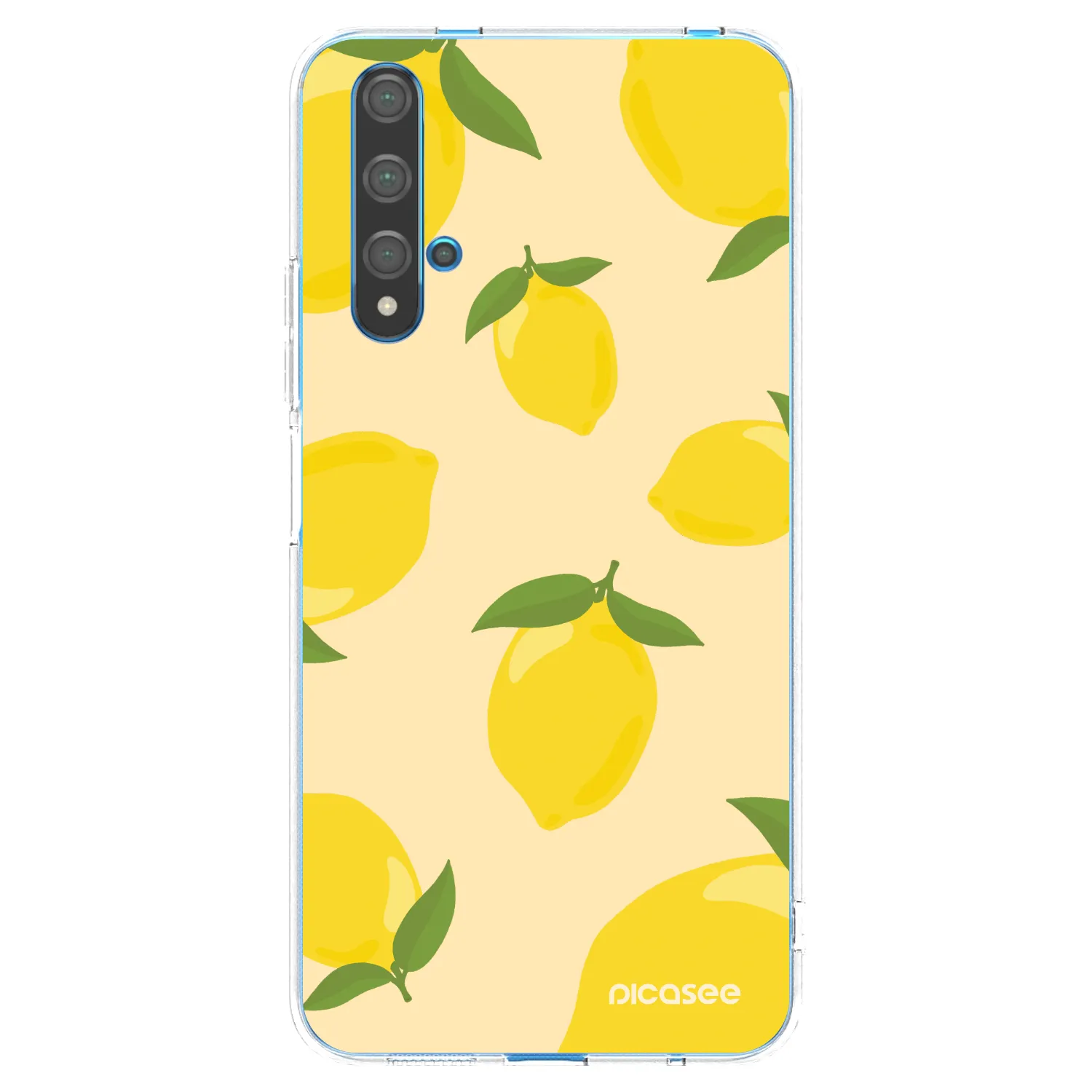 Picasee átlátszó szilikon tok az alábbi mobiltelefonokra Huawei Nova 5T - Limoncella