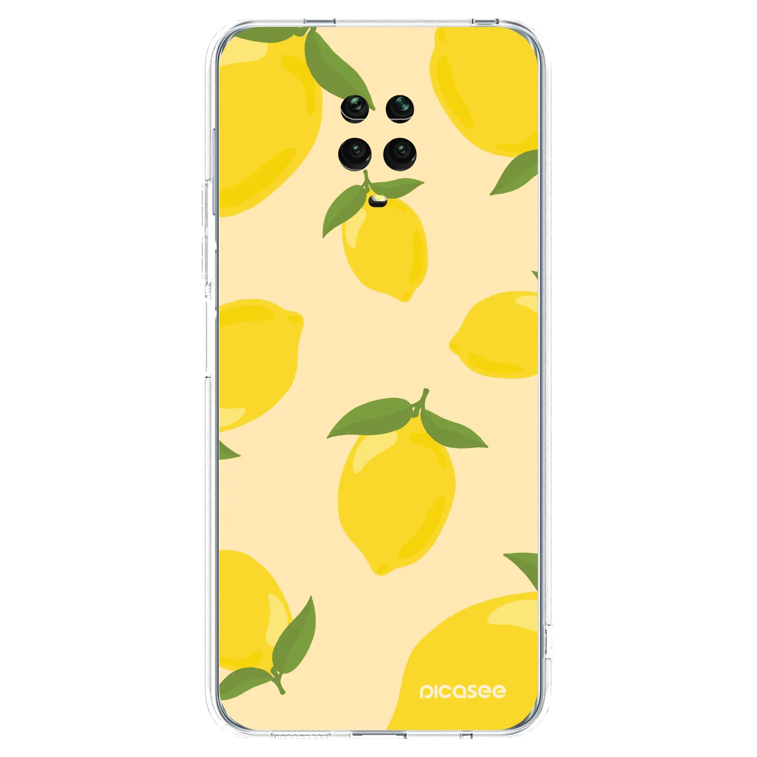 Picasee átlátszó szilikon tok az alábbi mobiltelefonokra Xiaomi Redmi Note 9 Pro - Limoncella