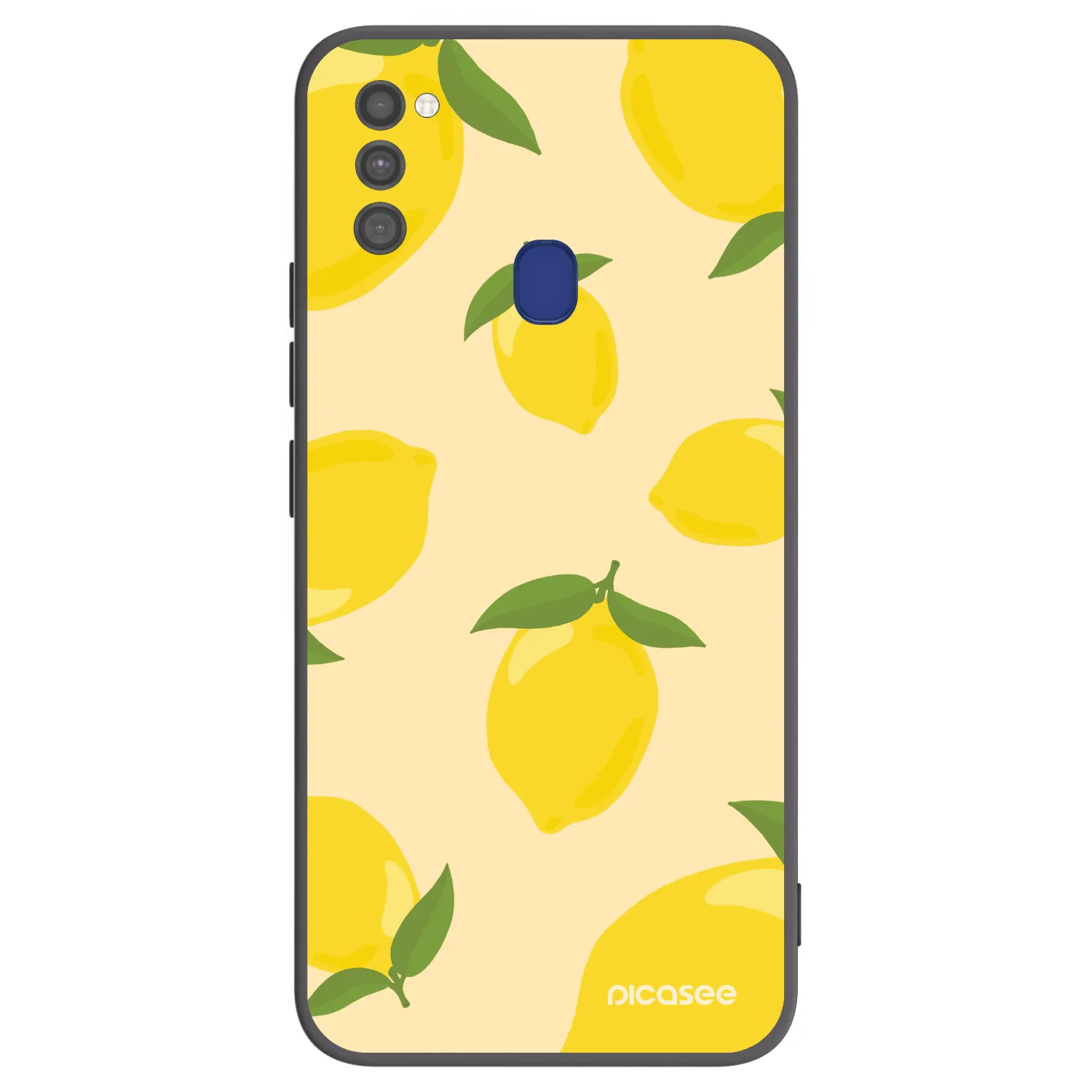 Picasee fekete szilikon tok az alábbi mobiltelefonokra Samsung Galaxy M21 M215F - Limoncella