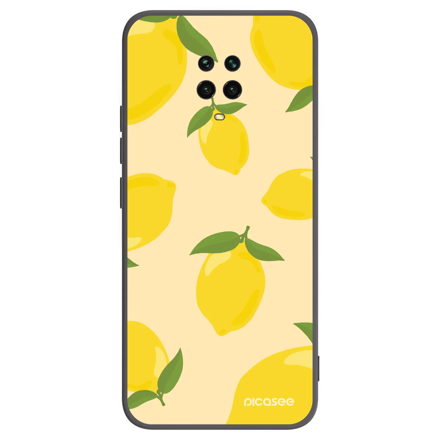 Picasee fekete szilikon tok az alábbi mobiltelefonokra Xiaomi Redmi Note 9S - Limoncella