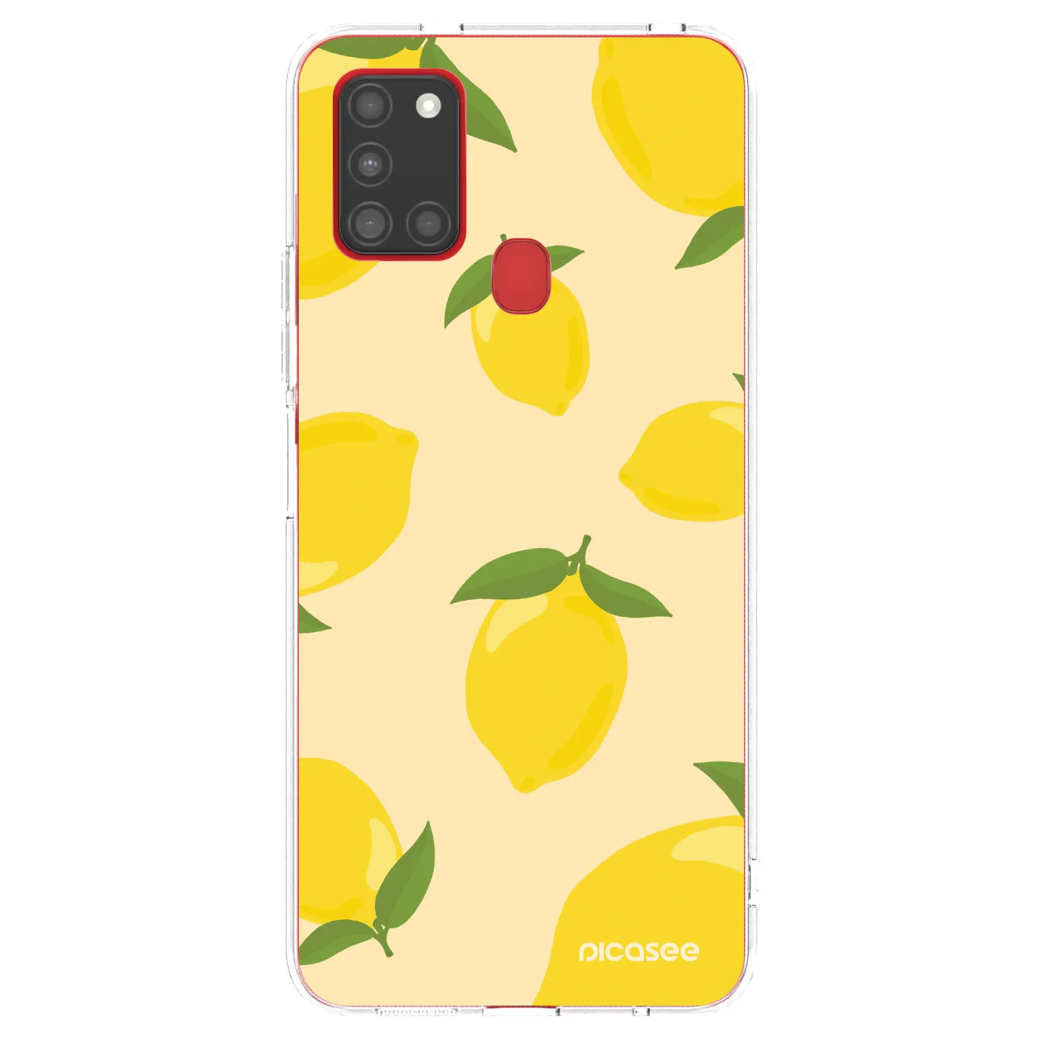 Picasee átlátszó szilikon tok az alábbi mobiltelefonokra Samsung Galaxy A21s - Limoncella