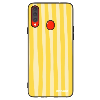 Tok az alábbi mobiltelefonokra Samsung Galaxy A20s - Lines lemon
