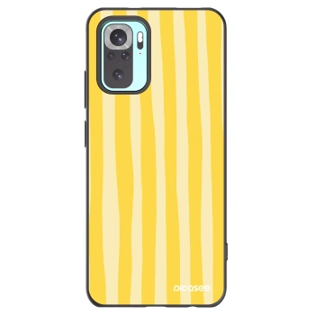 Picasee fekete szilikon tok az alábbi mobiltelefonokra Xiaomi Redmi Note 10 Pro - Lines lemon
