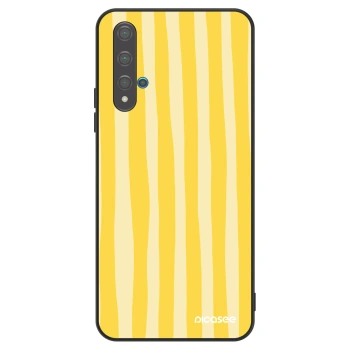 Szilikon tok erre a típusra Huawei Nova 5T - Lines lemon