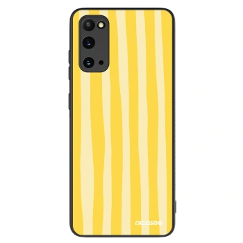 Szilikon tok erre a típusra Samsung Galaxy S20 G980F - Lines lemon