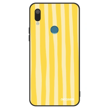 Szilikon tok erre a típusra Huawei Y7 2019 - Lines lemon