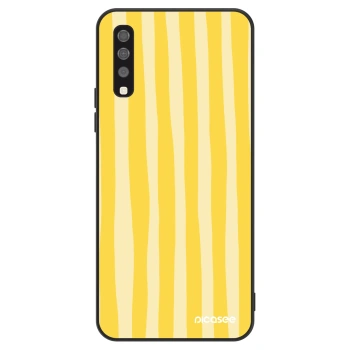 Szilikon tok erre a típusra Samsung Galaxy A70 A705F - Lines lemon