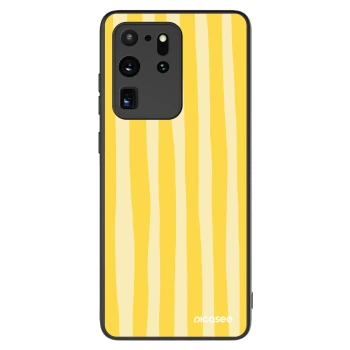Szilikon tok erre a típusra Samsung Galaxy S20 Ultra 5G G988F - Lines lemon