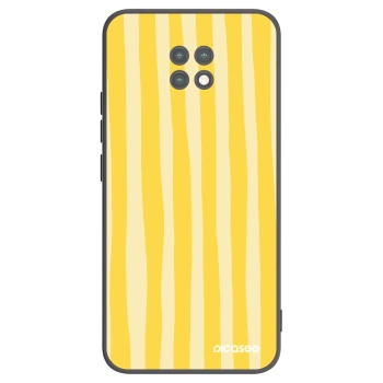 Picasee fekete szilikon tok az alábbi mobiltelefonokra Xiaomi Redmi Note 9T - Lines lemon