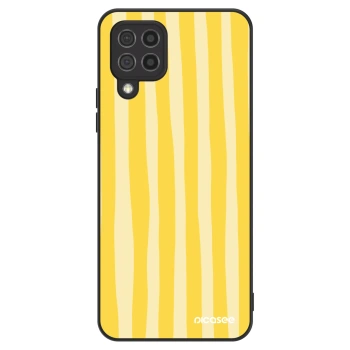 Szilikon tok erre a típusra Samsung Galaxy A22 A225F 4G - Lines lemon