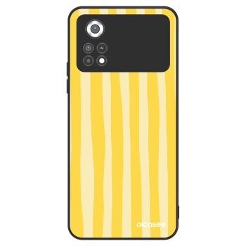 Szilikon tok erre a típusra Xiaomi Poco X4 Pro 5G - Lines lemon