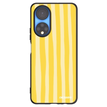 Picasee fekete szilikon tok az alábbi mobiltelefonokra Honor X7 - Lines lemon