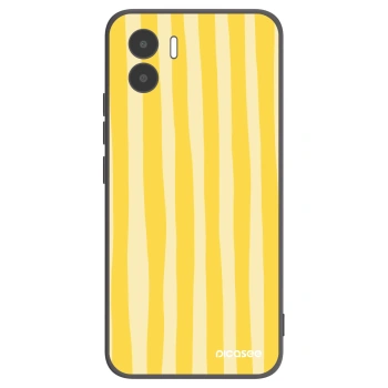 Picasee fekete szilikon tok az alábbi mobiltelefonokra Xiaomi Redmi A1 - Lines lemon