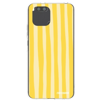 Picasee átlátszó szilikon tok az alábbi mobiltelefonokra Xiaomi Redmi A1 - Lines lemon