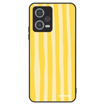 Szilikon tok erre a típusra Xiaomi Redmi Note 12 5G - Lines lemon