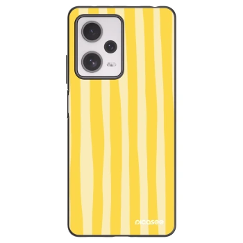 Picasee fekete szilikon tok az alábbi mobiltelefonokra Xiaomi Redmi Note 12 Pro+ 5G - Lines lemon