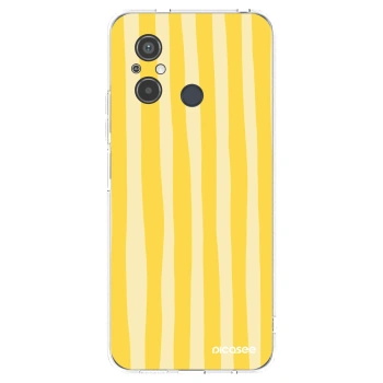 Picasee átlátszó szilikon tok az alábbi mobiltelefonokra Xiaomi Redmi 12C - Lines lemon