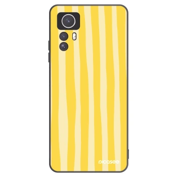 Picasee fekete szilikon tok az alábbi mobiltelefonokra Xiaomi Redmi Note 12S - Lines lemon