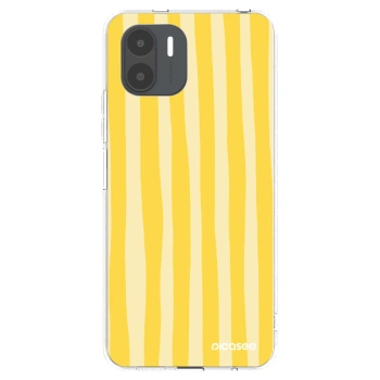 Picasee átlátszó szilikon tok az alábbi mobiltelefonokra Xiaomi Redmi A2 - Lines lemon